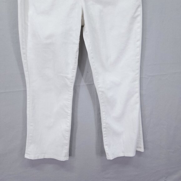 L’Agence Straight Leg Jeans 30 High Rise Baggie Cropped 24" White - Picture 11 of 12
